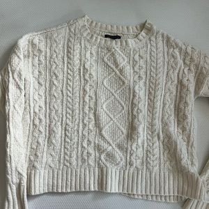 AE Cream Cable Knit Sweater